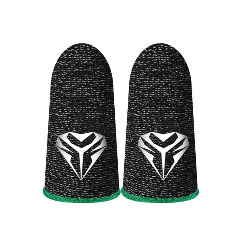 2 Pcs Mobile Game Fingertip Gloves Sweatproof Anti-slip Touch Screen Finger Sleeve Breathable Gaming Fingertip Cover For Gamer