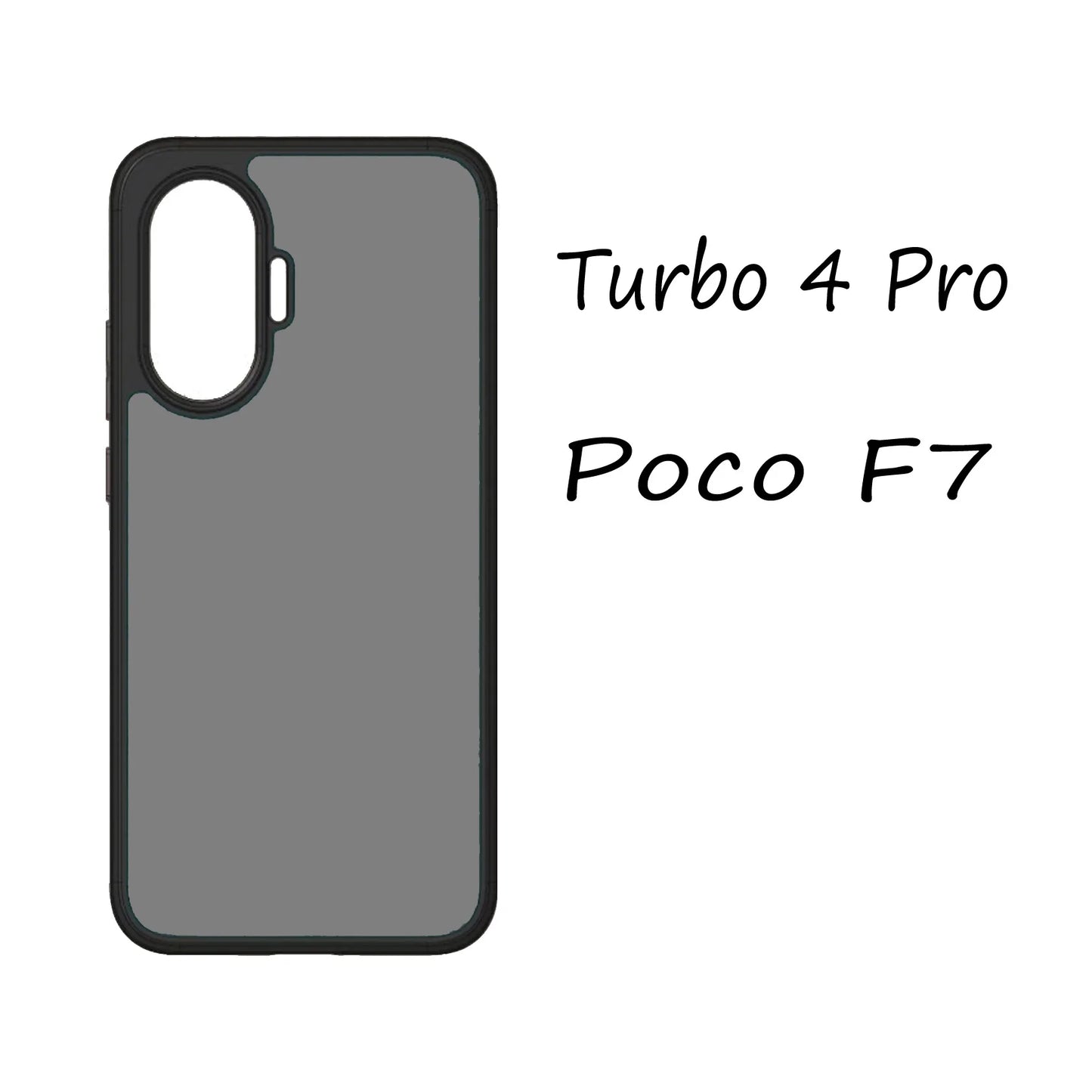 For Redmi Turbo 4 Pro case for Turbo4 Pro cover Simple black matte shell Anti-fingerprint phone case Case For Poco F7 Turbo4 Pro