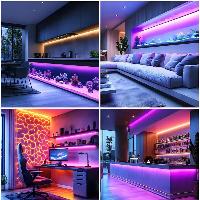 Smart RGB Neon LED Strip 1/2/3/5m Waterproof USB Neon Strip Tuya APP Remote Flexible Ribbon for DIY Neon Deocoration Lighting
