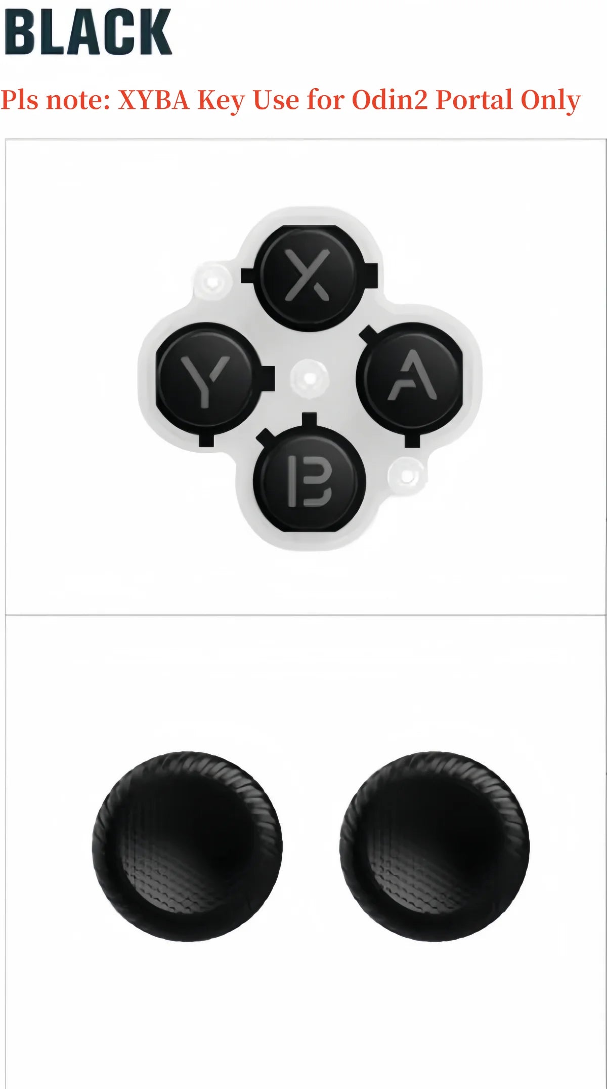 Original Odin  Joystick Cap Key Replacement Kit For Odin 2 Portal/Odin 2 Mini/Odin 2 Game Console Rocker Caps With X A B Y Keys