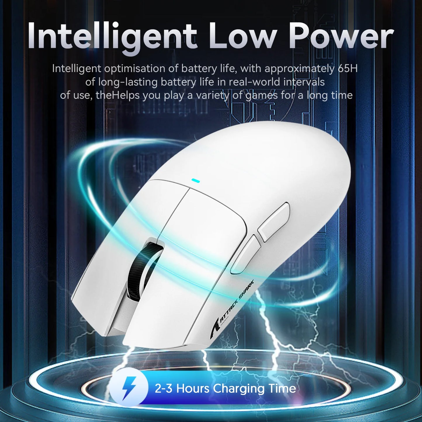 ATTACK SHARK X11 Wireless Gaming Mouse with Magnetic Charging Dock, PixArt PAW3311 Sensor, 22K DPI, BT/2.4Ghz/Wired, for PC/MAC