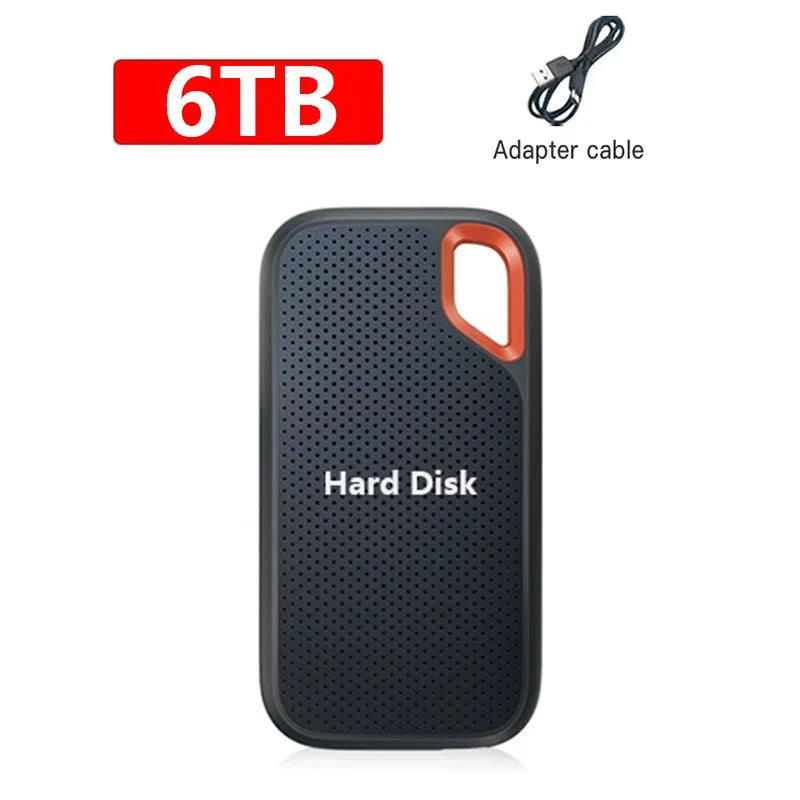 Portable SSD 2TB External Hard SSD 1TB High-speed External Solid State Drive 256TB Mass Storge Hard Disk for Laptop/PC/MAC/Phone