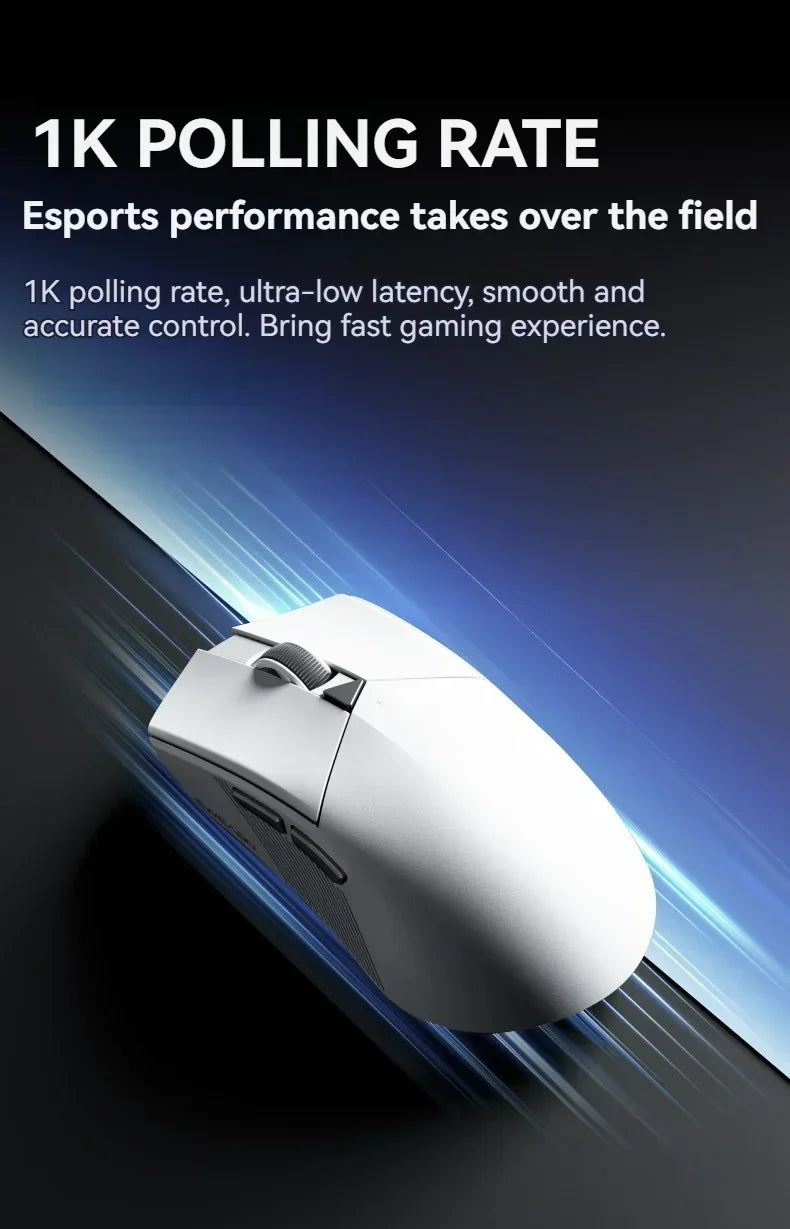 EWEADN GS01 Mouse 2.4G Wireless Lightweight 1Khz 12800DPI Six-level Adjustment 500mAh Battery office Mouse for Computer Laptop