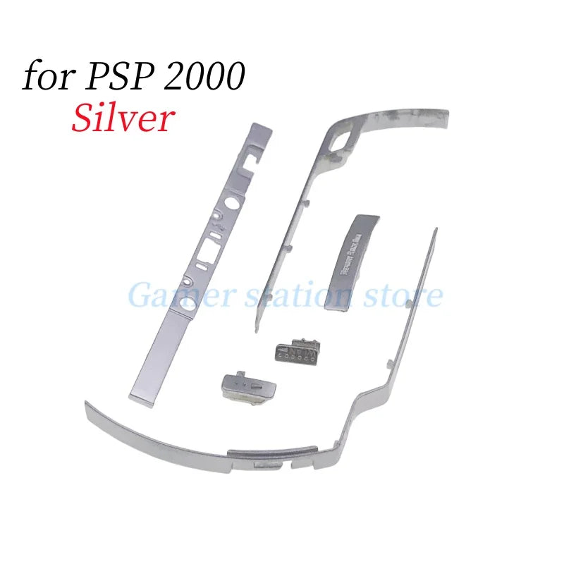 Plastic Button Frame For PSP1000 2000 3000 Silver Border Decorative Strip Housing Shell On/ OFF Power Button Gamepad Edge Switch