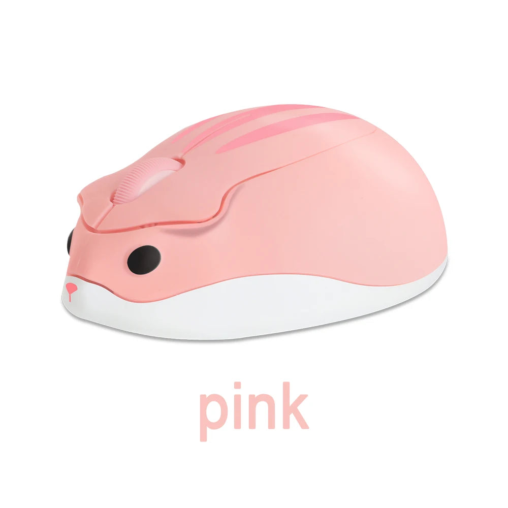 New Cute 2.4G Wireless Mouse Ergonomic Optical USB Mice Kawaii Cartoon Hamster Mouse For PC Laptop Tablet Computer Kids Gift
