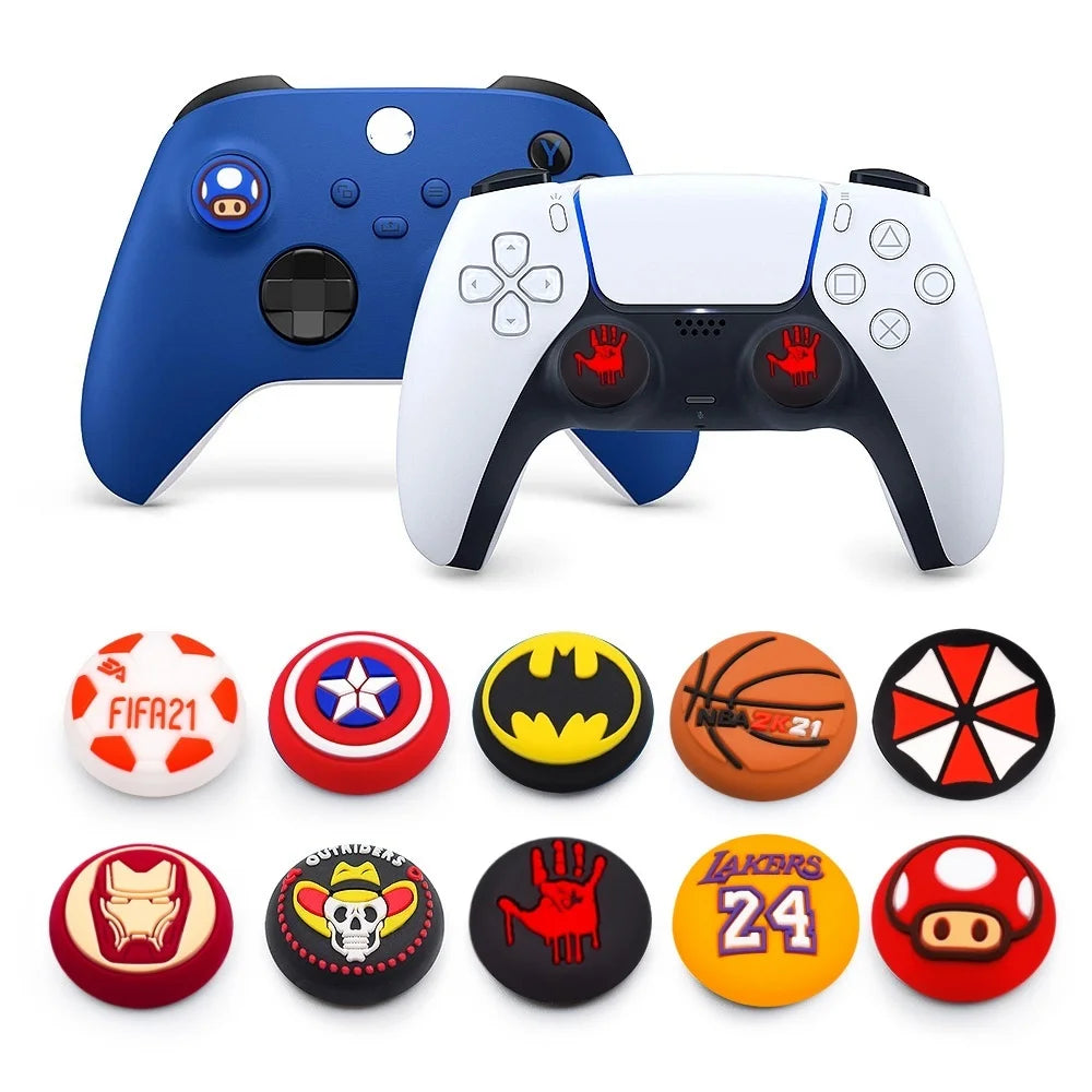 Hot sales Silicone ThumbStick Grip Cap Cover For PlayStation 5 PS5 Slim Pro Xbox Series X/S ONES 360 Joystick Thumb grip Caps