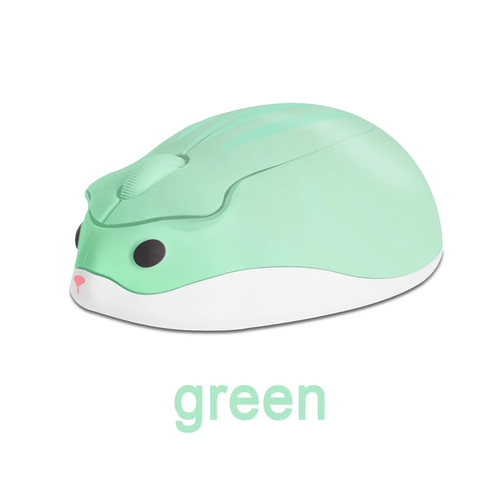 New Cute 2.4G Wireless Mouse Ergonomic Optical USB Mice Kawaii Cartoon Hamster Mouse For PC Laptop Tablet Computer Kids Gift