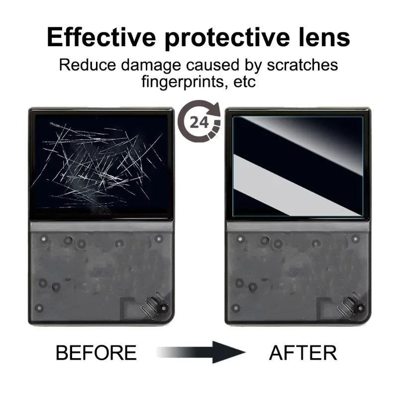 For MIYOO Mini Plus Tempered Glass Film Protective HD Hard Screen Flim Protector Cover for MIYOO Mini Game Console Accessories