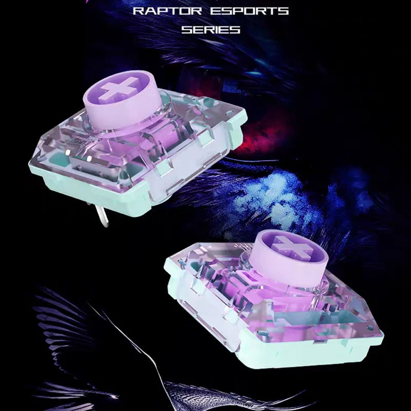 Kailh Saker Mini Low-Profile Switch 3Pin 37g Ultra-Short Total Travel Quick Acuation Mechanical Keyboard Raptor Esports Switch