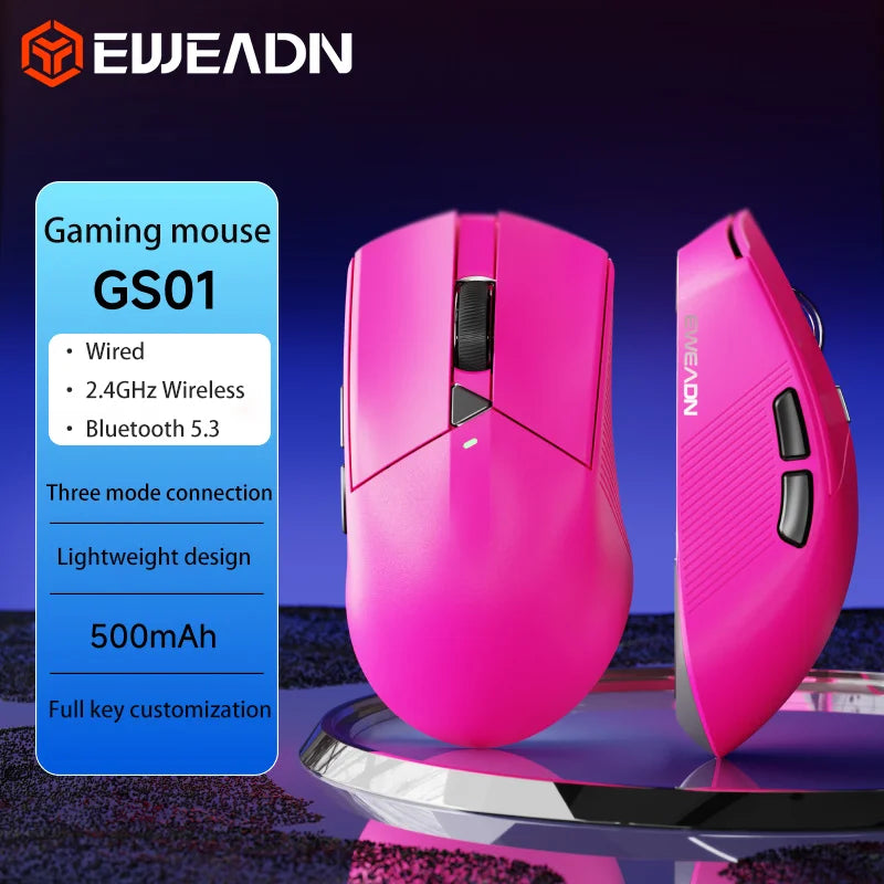 EWEADN GS01 Mouse 2.4G Wireless Lightweight 1Khz 12800DPI Six-level Adjustment 500mAh Battery office Mouse for Computer Laptop