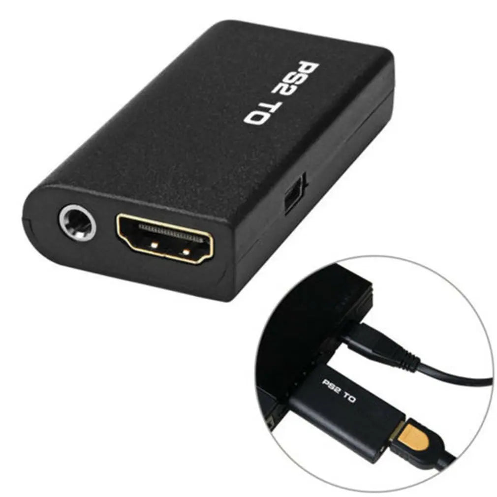 PS2 to HDMI-compatiblel Converter Sturdy Stable PS2 To HDMI-compatible Adapter With Audio And Video Adapter Dropshipping