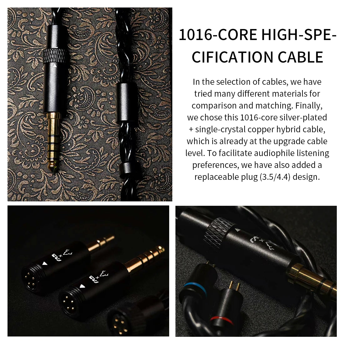 CVJ X R2E3 Mermaid 2 Earphone High Performance Dynamic Driver IEMs Interchangeable Cable in-Ear Headphone 0.78mm 2pin Detachable