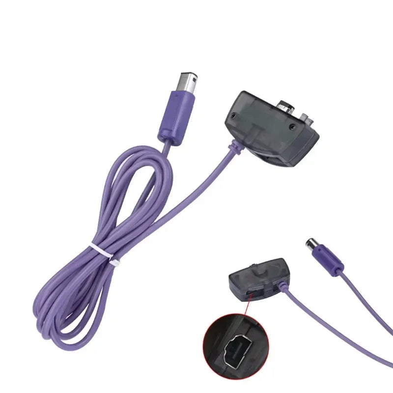For GBA Link Cable Game Boy Advance Video for Nintendo Gamecube NGC Link Connection Adapter Cords Data Cord Accessories