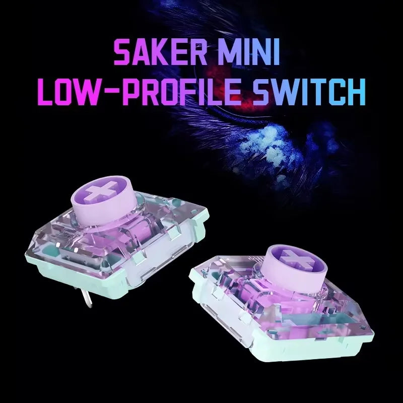 Kailh Saker Mini Low-Profile Switch 3Pin 37g Ultra-Short Total Travel Quick Acuation Mechanical Keyboard Raptor Esports Switch
