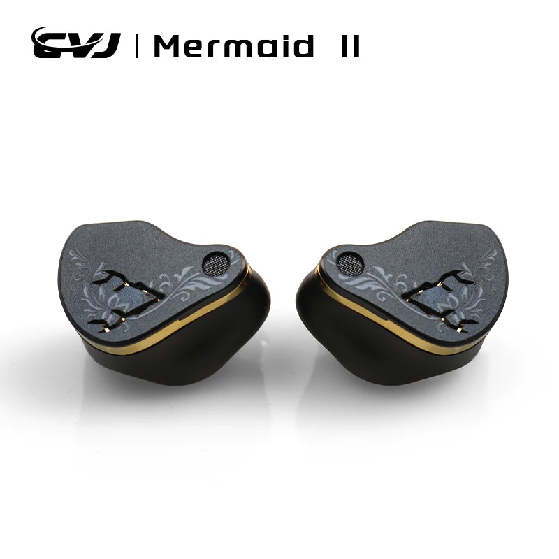 CVJ X R2E3 Mermaid 2 Earphone High Performance Dynamic Driver IEMs Interchangeable Cable in-Ear Headphone 0.78mm 2pin Detachable