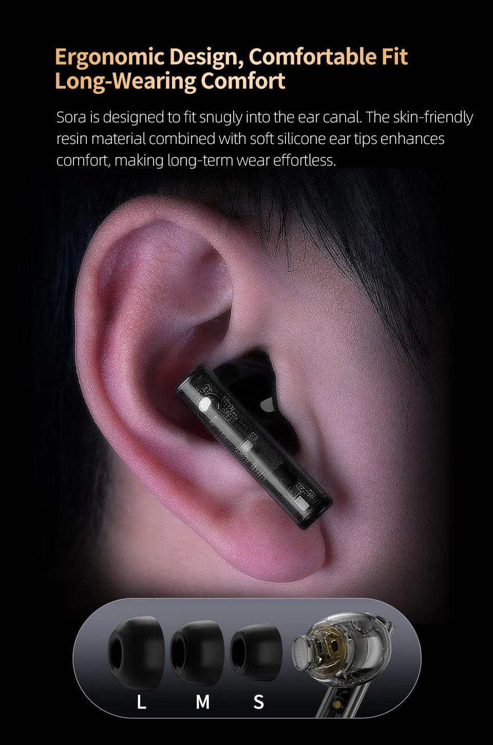 KZ Sora True Wireless Stereo TWS Bluetooth 5.4 high-quality wireless high-fidelity music in-ear headphones