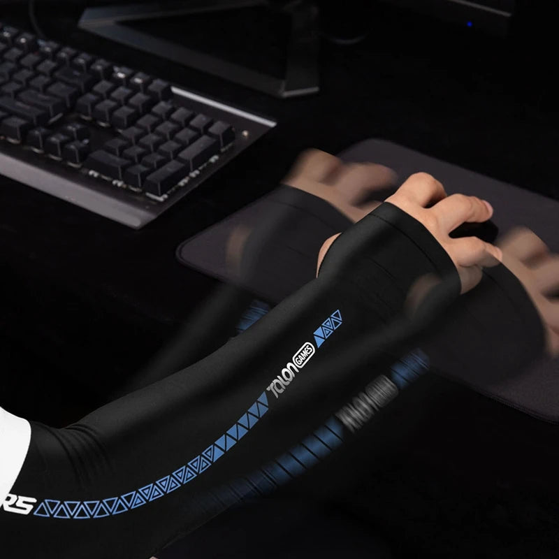 Esports Sleeve For Gamers Reduces Friction, Absorbs Sweat, Cooling Effect With Thumbholes For Extended Gaming Sessions M