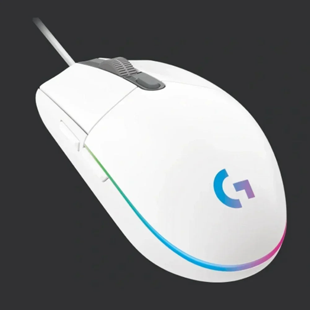 Logitech G102 Mouse Ergonomic Mouse Optical 8000DPI 16.8M Color LED Customizing 6 Buttons Wired Pc Gaming Accessories roccat