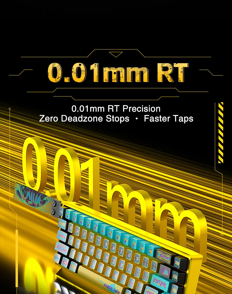 AULA WIN68HE Ultra Gaming Keyboard Full CNC Aluminum Case Rapid Trigger 8K Return Esports High-end Custom Version