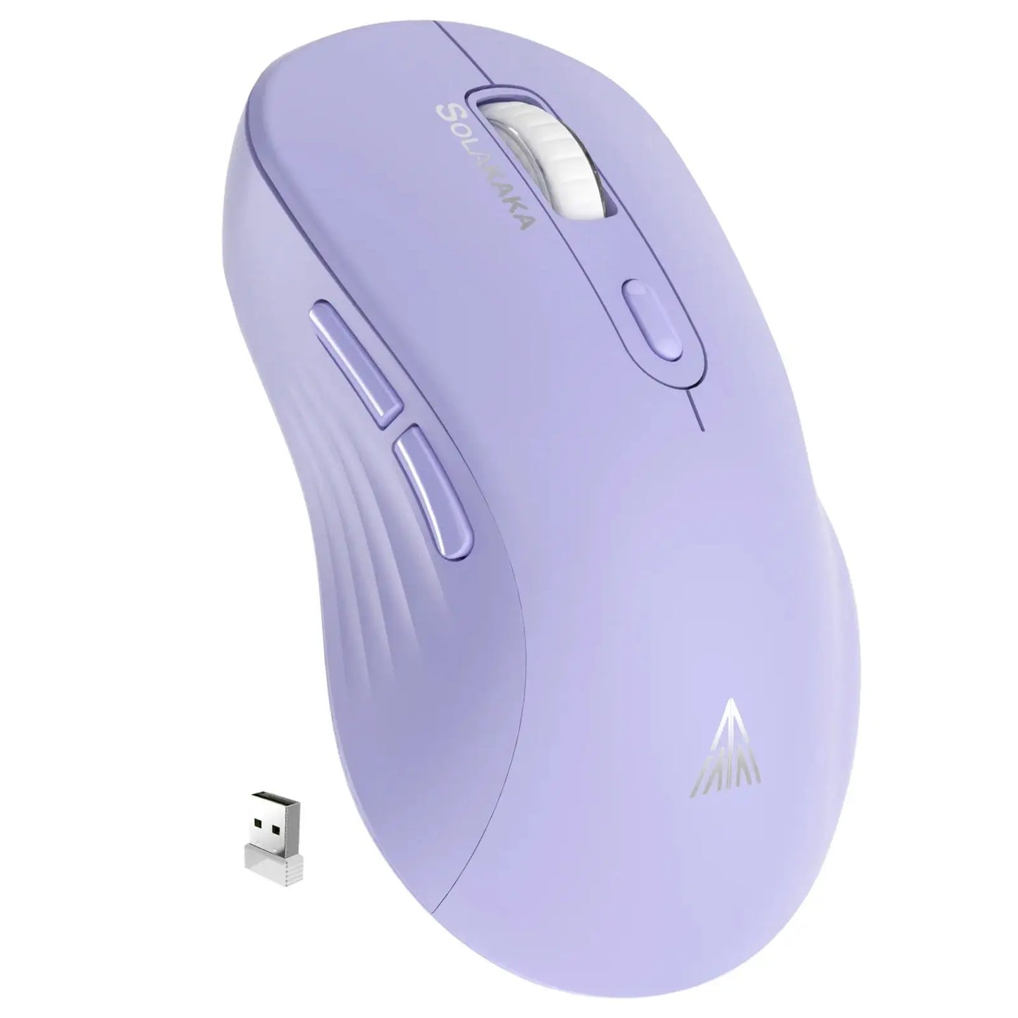SOLAKAKA SM66 Silent Dual Mode Mouse Bluetooth-compatible 2.4G Wireless Lightweight Ergonomic Mice 4800 DPI PC Office Game Mouse
