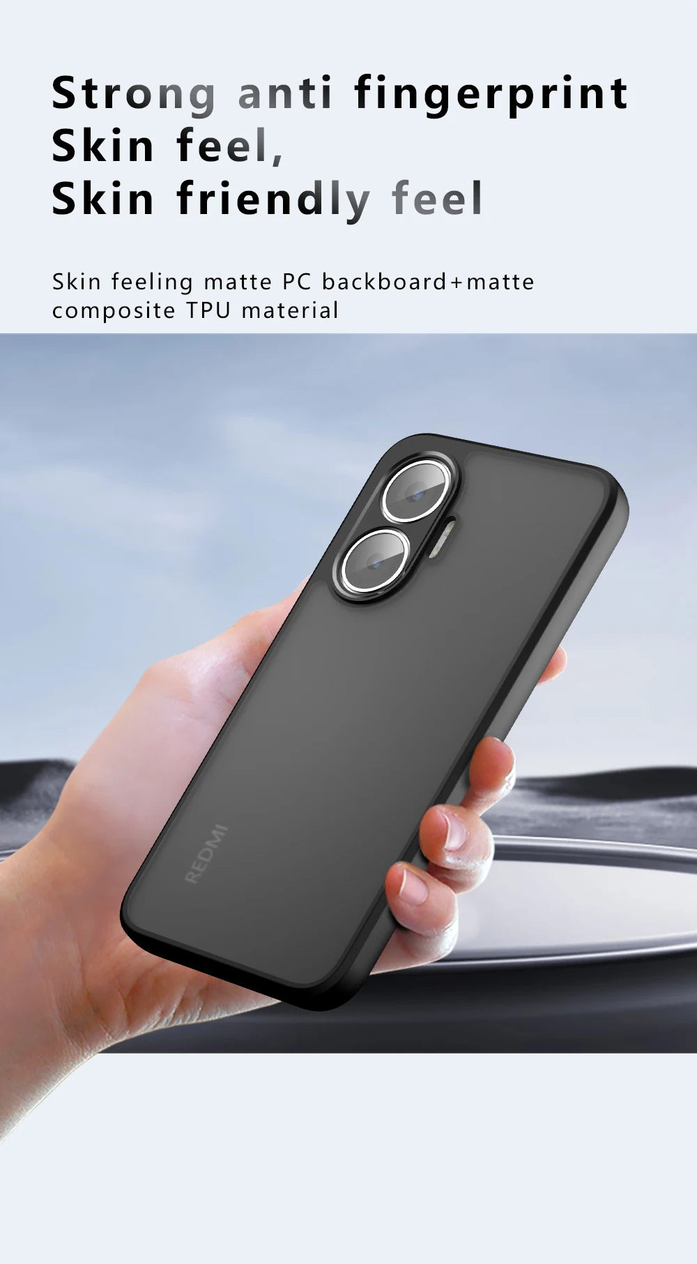 For Redmi Turbo 4 Pro case for Turbo4 Pro cover Simple black matte shell Anti-fingerprint phone case Case For Poco F7 Turbo4 Pro