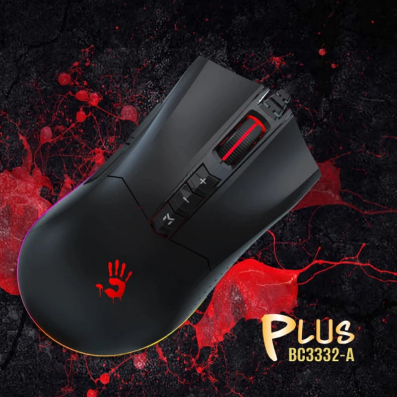 ES9 Plus Esports Gaming Mouse,15-Zone RGB Animation,8 Programmable Buttons,BC3332 Engine,Resolution: 100-10000 CPI Adjustable