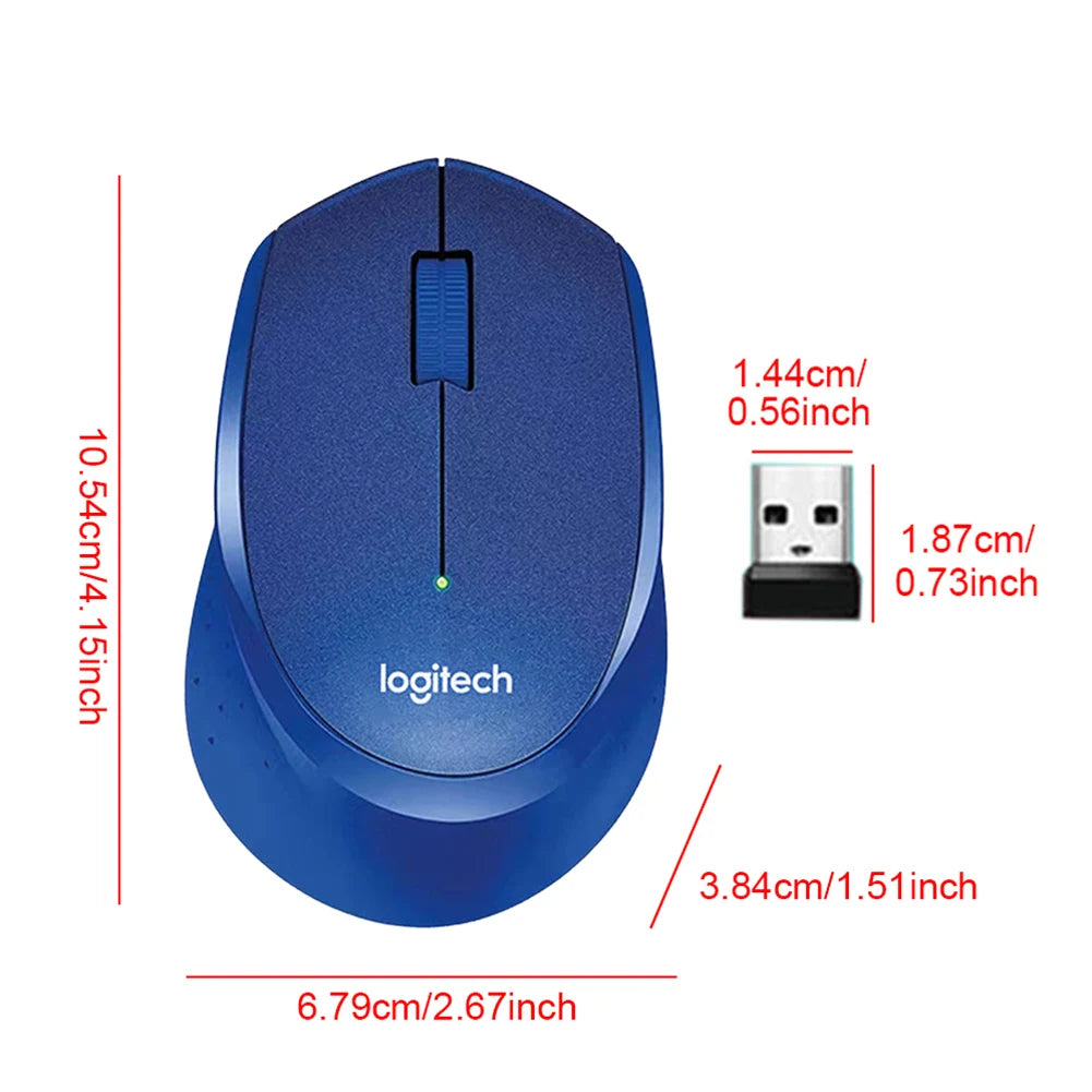 Logitech M330 2.4G Computer Wireless Mouse wi/ USB Receiver Gaming Mouse 1000 DPI Gaming Mice for PC Laptop Silent Mouse 2-10pcs