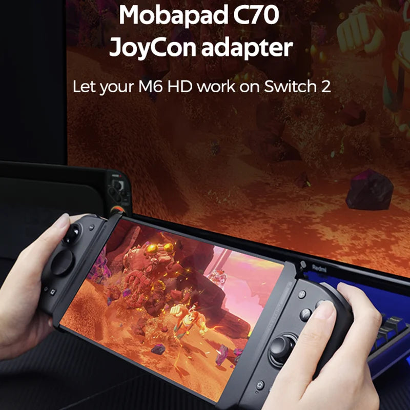 MOBAPAD C70 Strong Magnetic Adapter for Nintendo Switch 1 JoyCon for M6 S/HD Gamepad S1 S/HD Controller on Switch 2 Game Console