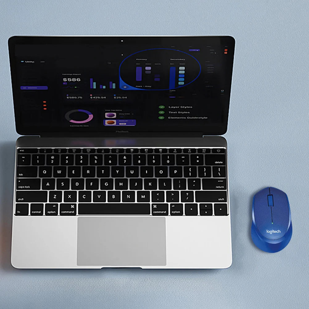 Logitech M330 2.4G Computer Wireless Mouse wi/ USB Receiver Gaming Mouse 1000 DPI Gaming Mice for PC Laptop Silent Mouse 2-10pcs