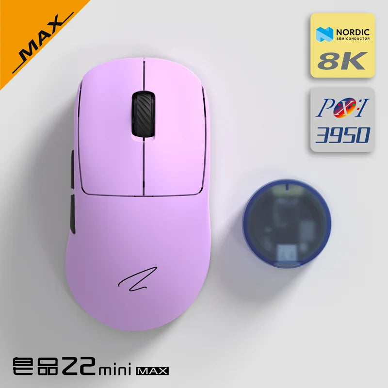 Zaopin Z2 Mini Max Wireless Mouse 4k/8k Bluetooth Tri Mode Paw3395/3950 Lightweight Ergonomics Low Latency Custom Gaming Mouse