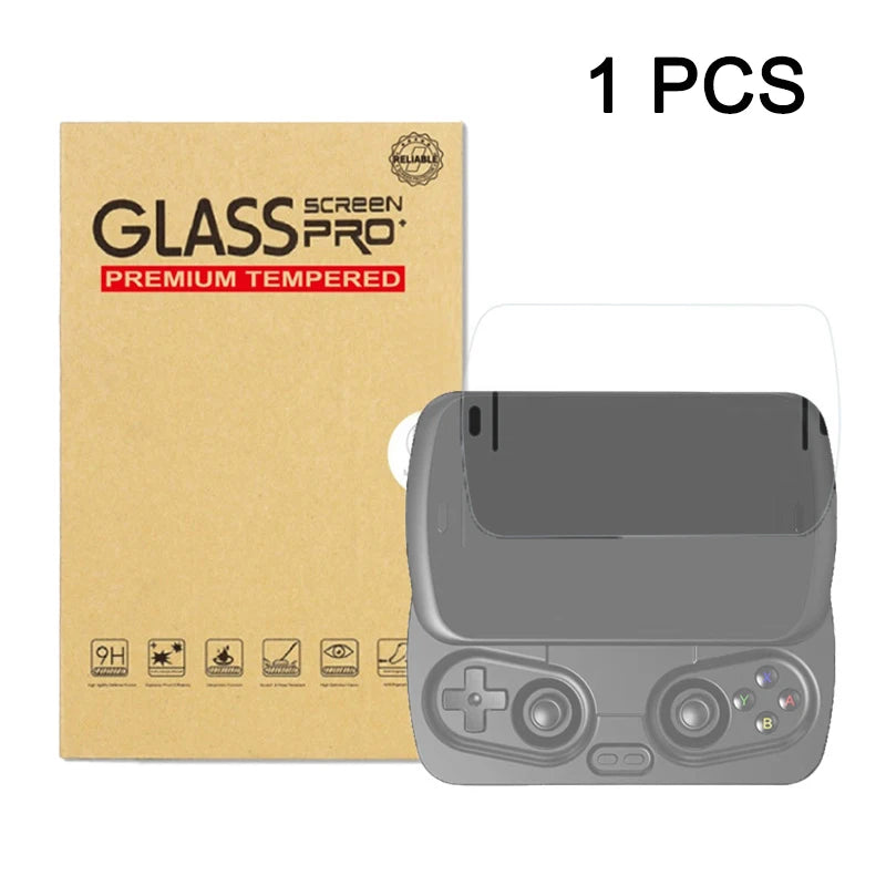 Portable Carrying Case For Anbernic RG Slide Tempered Glass Screen Protector Hand Bag Protective Shell Storage Bag For RG Slide