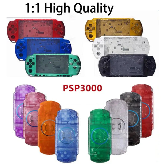 Replacement Faceplate Shell for PSP3000 Game Console Housing Case Cover with Buttons Kit for PSP 3000 3006 3008 095 New