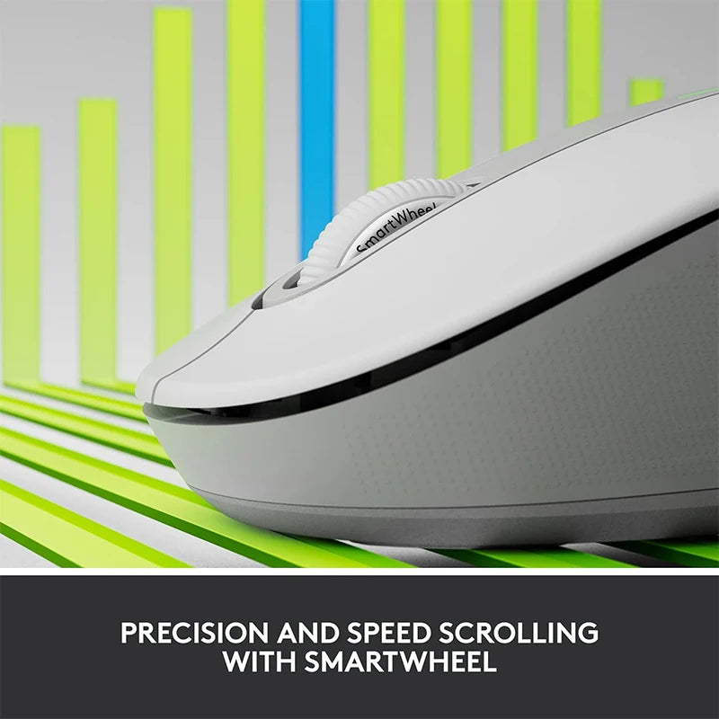 Logitech Signature M650/M650L 2.4Ghz Bluetooth Wireless Mouse - For Small to Medium Sized Hands Silent Clicks Notebook Mouse