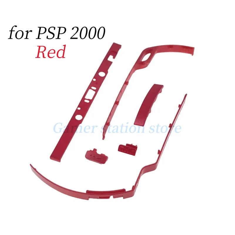 Plastic Button Frame For PSP1000 2000 3000 Silver Border Decorative Strip Housing Shell On/ OFF Power Button Gamepad Edge Switch