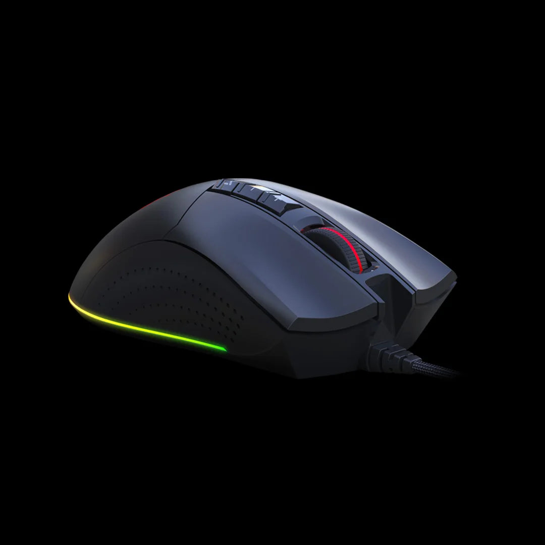 ES9 Plus Esports Gaming Mouse,15-Zone RGB Animation,8 Programmable Buttons,BC3332 Engine,Resolution: 100-10000 CPI Adjustable