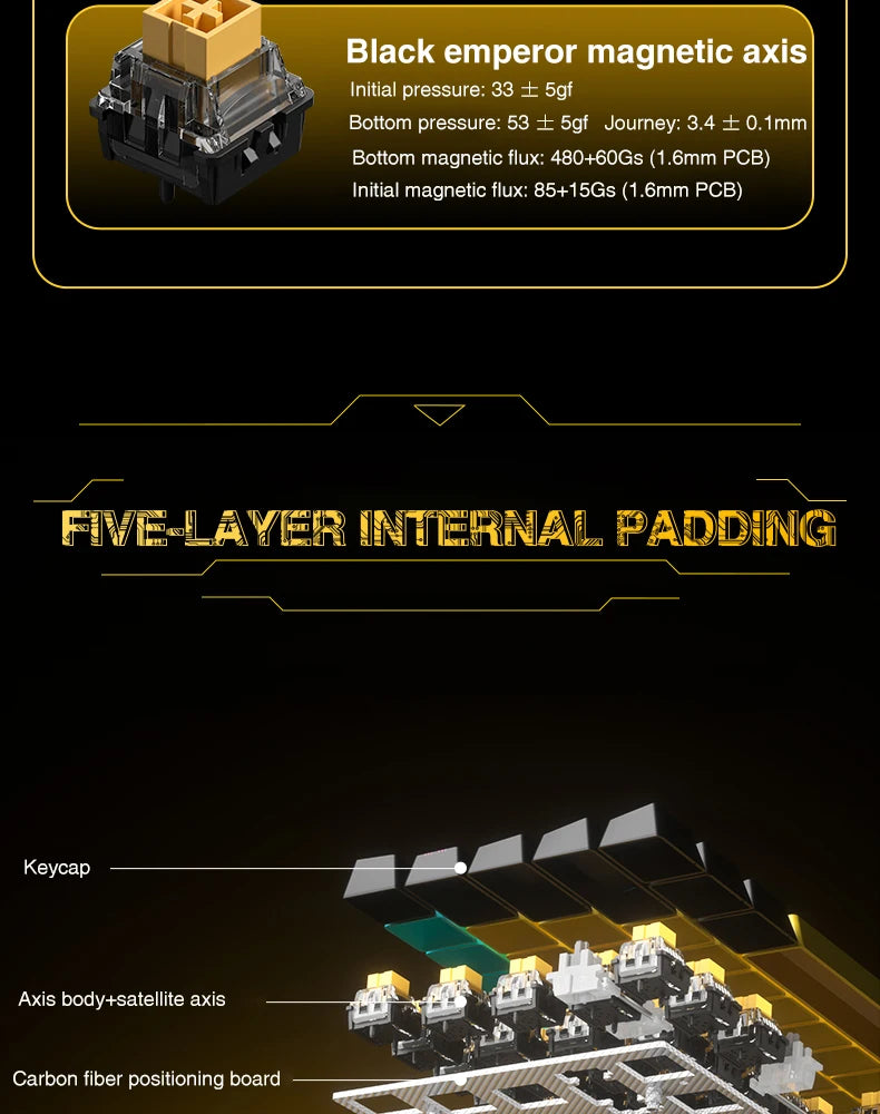 AULA WIN68HE Ultra Gaming Keyboard Full CNC Aluminum Case Rapid Trigger 8K Return Esports High-end Custom Version
