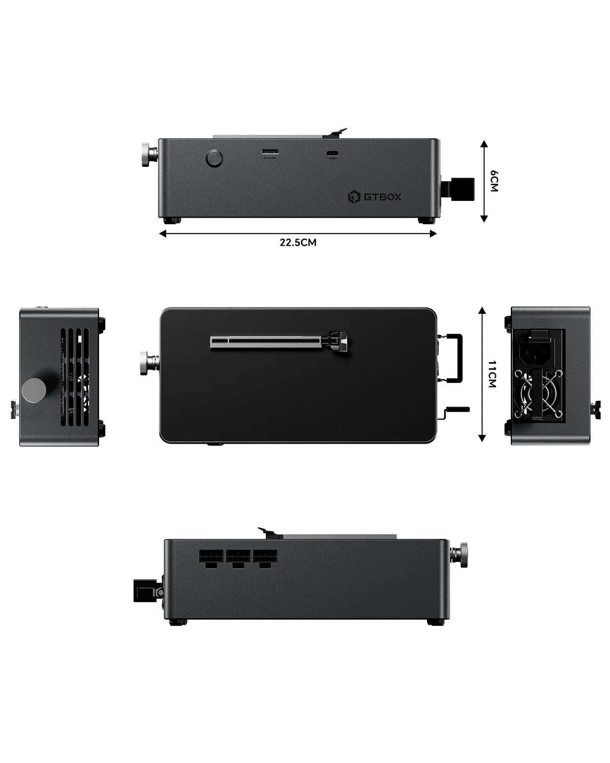 GTBOX G-DOCK External Graphics Card Dock with OCulink USB4, Built-in Huntkey 800W Power Supplyfor Gaming PC EGPU Docking Station