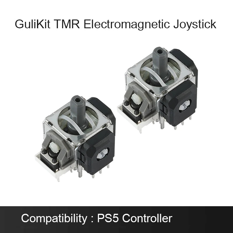 GuliKit TMR Electromagnetic Joystick with Stick Cap for PS4 PS5/PS5 Edge Gamepad for Switch Pro Xbox Series Controller Repair