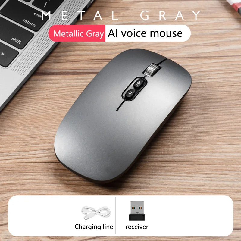 Xiaomi Wireless Mouse AI Intelligent Voice Mouse 2.4G Dual-mode With Voice-activated Typing Silent Rechargeable Bluetooth Mouse
