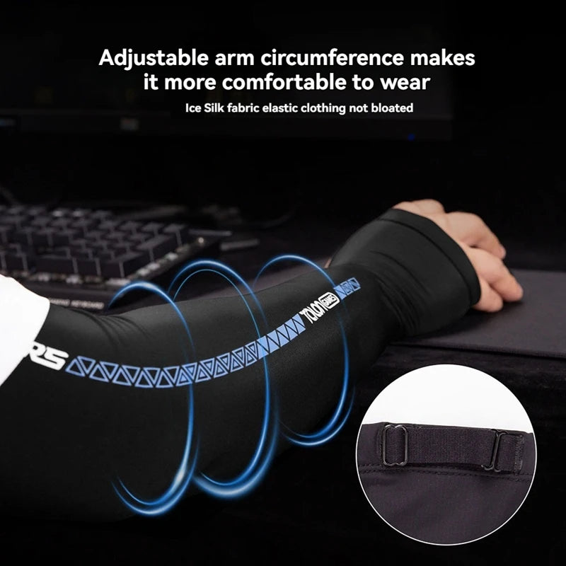 Esports Sleeve For Gamers Reduces Friction, Absorbs Sweat, Cooling Effect With Thumbholes For Extended Gaming Sessions M