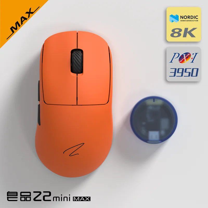 Zaopin Z2 Mini Max Wireless Mouse 4k/8k Bluetooth Tri Mode Paw3395/3950 Lightweight Ergonomics Low Latency Custom Gaming Mouse