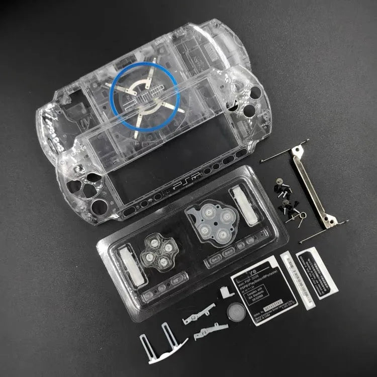 Replacement Faceplate Shell for PSP3000 Game Console Housing Case Cover with Buttons Kit for PSP 3000 3006 3008 095 New
