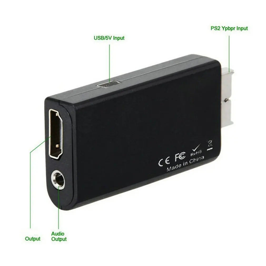 PS2 to HDMI-compatiblel Converter Sturdy Stable PS2 To HDMI-compatible Adapter With Audio And Video Adapter Dropshipping