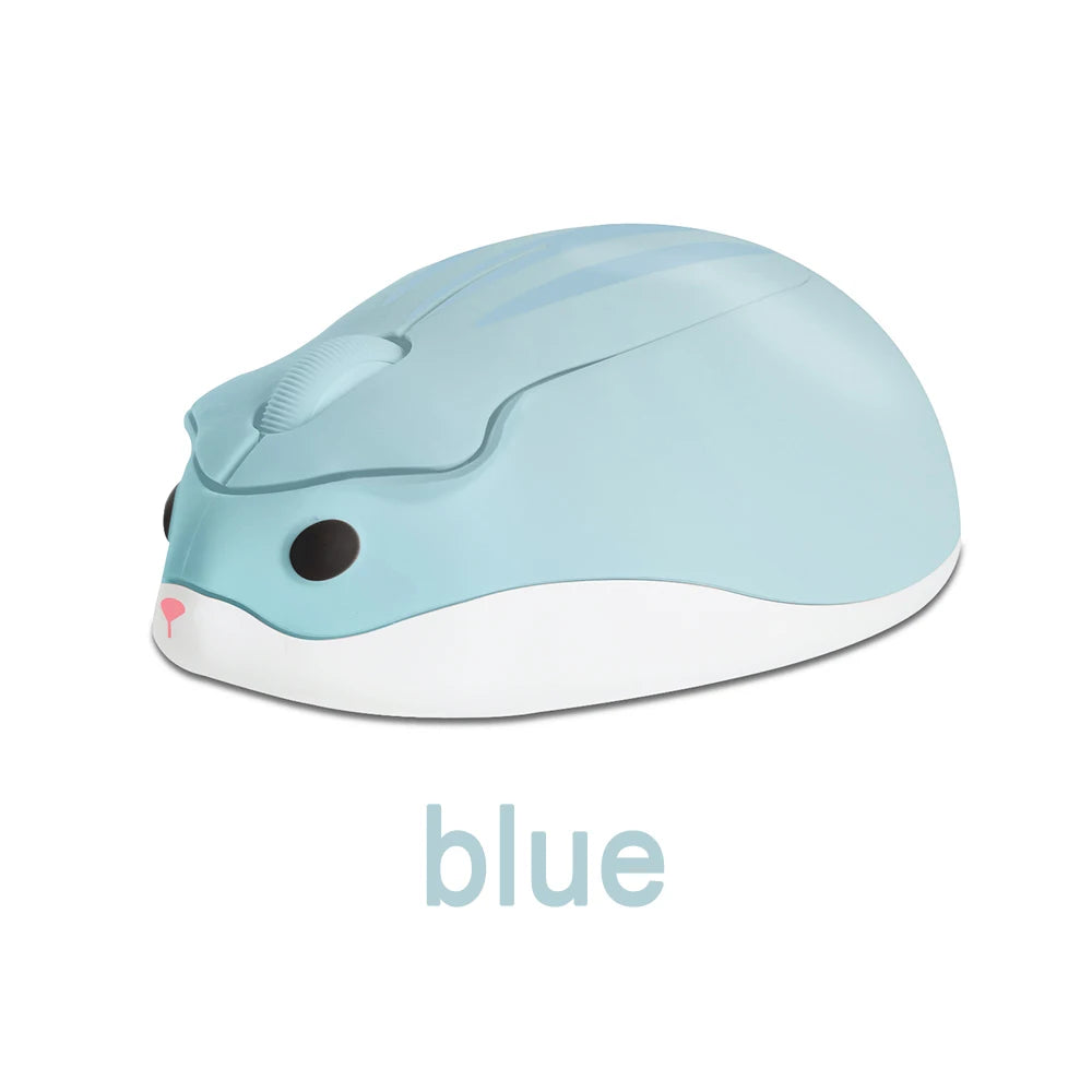 New Cute 2.4G Wireless Mouse Ergonomic Optical USB Mice Kawaii Cartoon Hamster Mouse For PC Laptop Tablet Computer Kids Gift