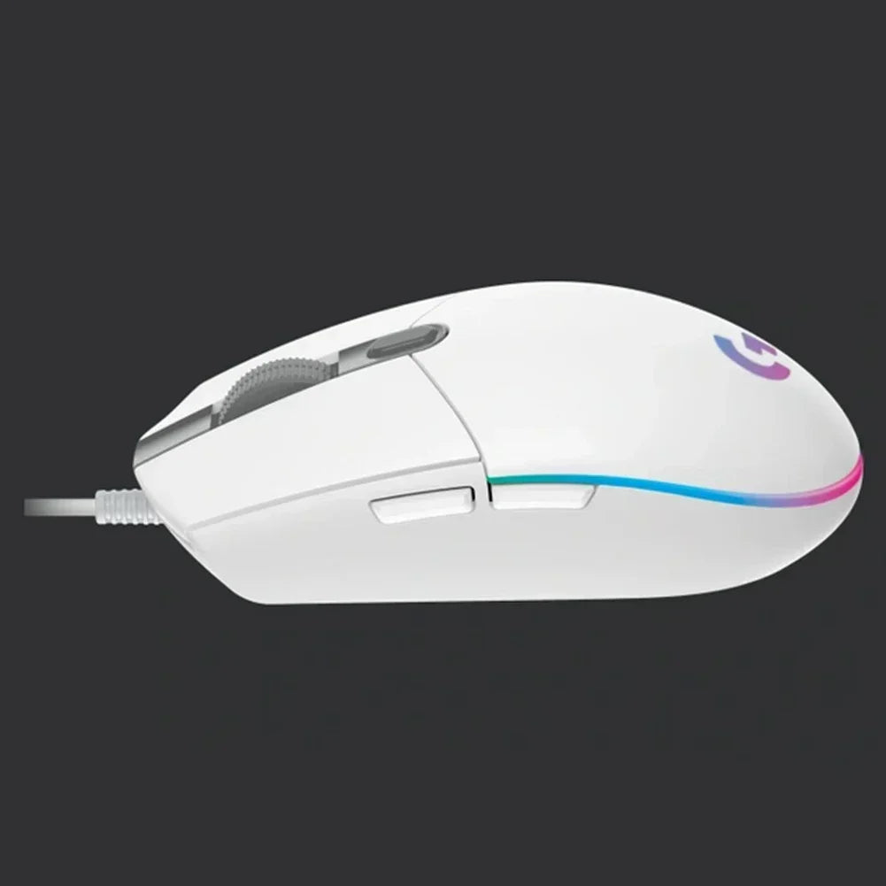 Logitech G102 Mouse Ergonomic Mouse Optical 8000DPI 16.8M Color LED Customizing 6 Buttons Wired Pc Gaming Accessories roccat