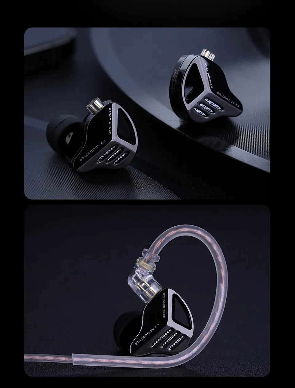 KZ ZVX Pro Earphones Dynamic HIFI Bass Earbuds in Ear Monitor Headphones Sport Noise Cancelling Headset