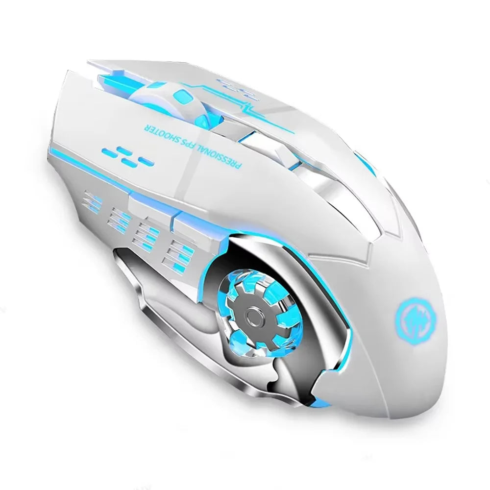 Rechargeable Wireless Mouse Gaming Computer Silent Bluetooth Mouse USB Mechanical E-Sports Backlight PC Gamer Mouse For Computer