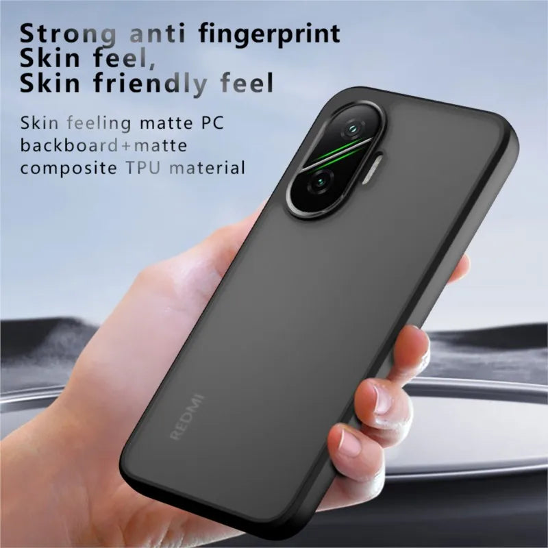 For Redmi Turbo 4 Pro case for Turbo4 Pro cover Simple black matte shell Anti-fingerprint phone case Case For Poco F7 Turbo4 Pro