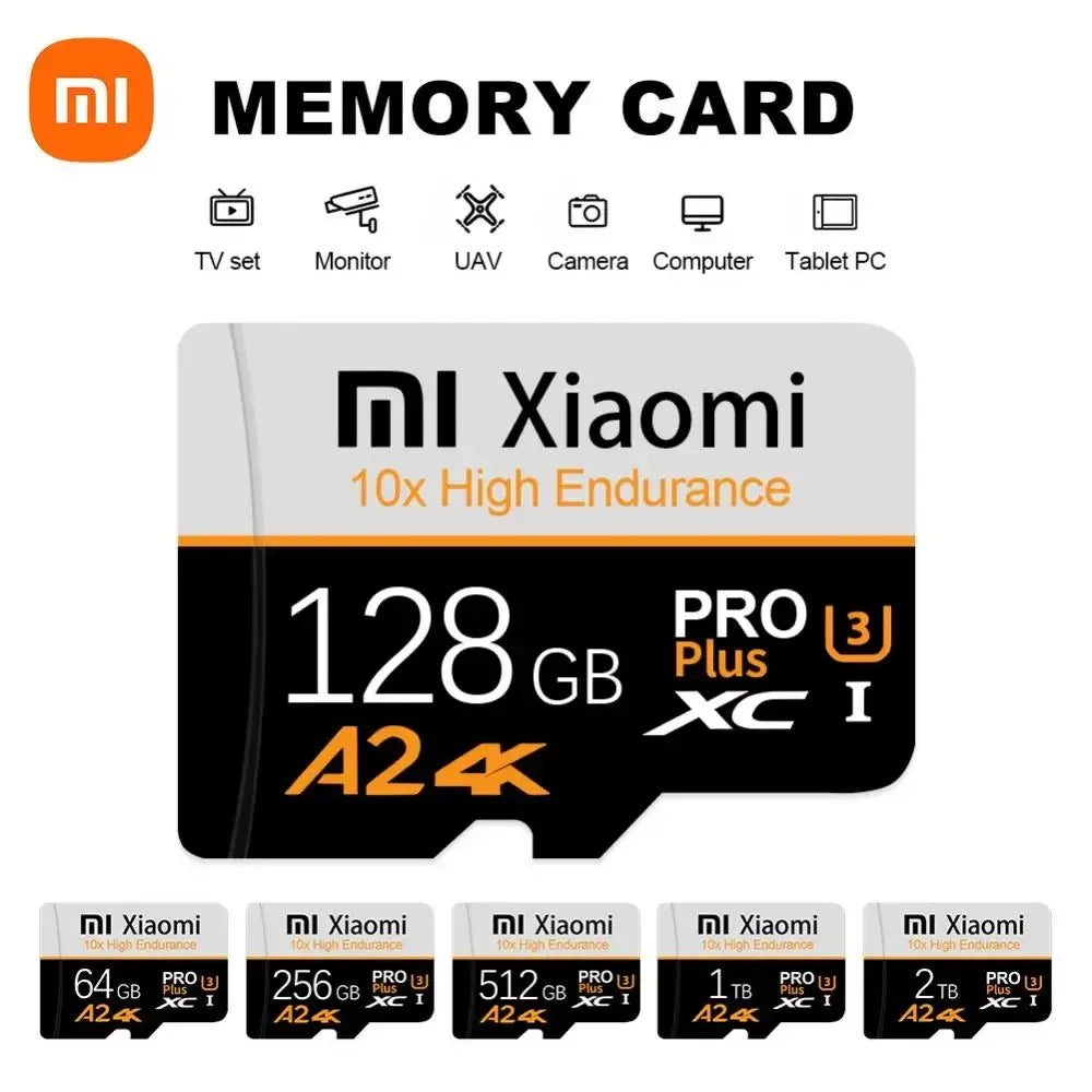 Mijia  2TB U3 Memory Card 1TB 512GB Micro TF SD Card 128GB 256GB U3 V30 4K Full HD TF Memory Flash Card For Phone/Computer