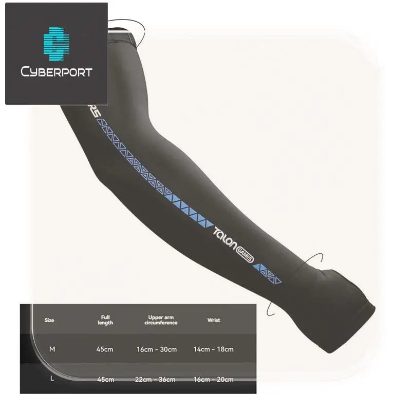 Esports Sleeve For Gamers Reduces Friction, Absorbs Sweat, Cooling Effect With Thumbholes For Extended Gaming Sessions M